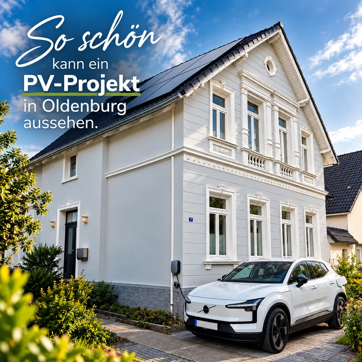 So schön kann ein PV-Projekt in Oldenburg aussehen